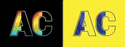 lettera AC logo design vettore modello. creativo moderno lussuoso logotipo per aziendale attività commerciale identità