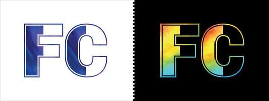 unico fc lettera logo icona vettore modello. premio elegante alfabeto logo design per aziendale attività commerciale