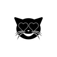 innamorato gatto vettore icona illustrazione