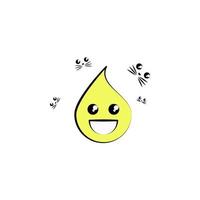 emoji contento vettore icona illustrazione