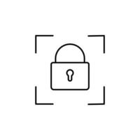 inteligente serratura vettore icona illustrazione