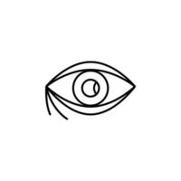 occhio, plastica chirurgia vettore icona illustrazione