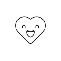emoji contento vettore icona illustrazione