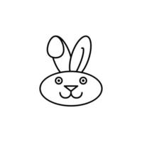 coniglietto, Pasqua, coniglio vettore icona illustrazione