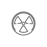 radiazione vettore icona illustrazione