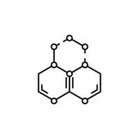 molecole vettore icona illustrazione