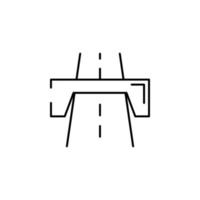 autostrada ponte vettore icona illustrazione