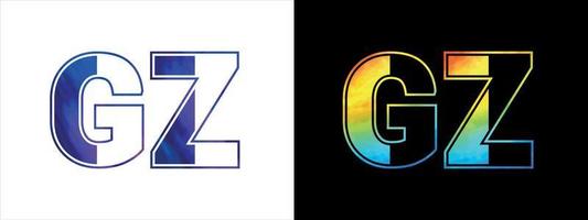 iniziale lettera gz logo icona vettore design modello. premio lussuoso logotipo per aziendale attività commerciale identità