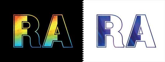unico RA lettera logo icona vettore modello. premio elegante alfabeto logo design per aziendale attività commerciale