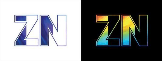 iniziale lettera zn logo icona vettore design modello. premio lussuoso logotipo per aziendale attività commerciale identità