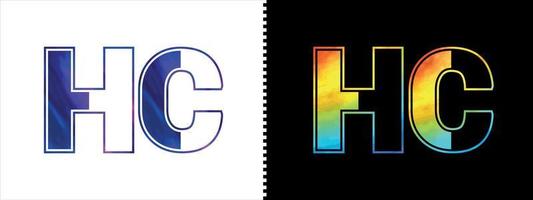 iniziale lettera hc logo icona vettore design modello. premio lussuoso logotipo per aziendale attività commerciale identità
