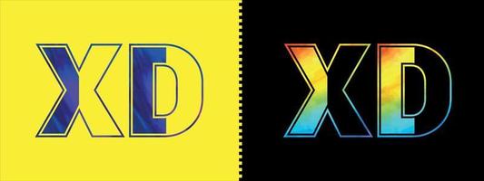 iniziale lettera xd logo icona vettore design modello. premio lussuoso logotipo per aziendale attività commerciale identità