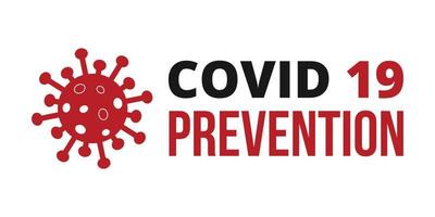 covid 19 prevenzione su bianca sfondo. romanzo coronavirus covid 19 ncov - vettore