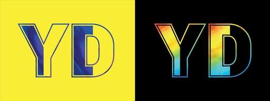 iniziale lettera yd logo icona vettore design modello. premio lussuoso logotipo per aziendale attività commerciale identità