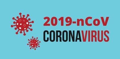 2019 ncov coronavirus su blu sfondi. romanzo coronavirus covid 19 ncov - vettore