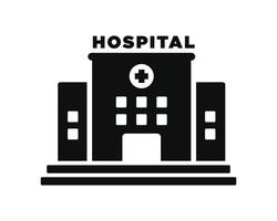 ospedale vettore icona isolato su bianca sfondo