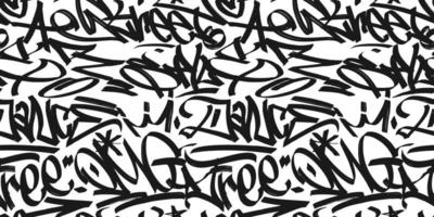 graffiti sfondo con marcatore lettere, luminosa lettering tag nel il stile di graffiti strada arte. vettore illustrazione senza soluzione di continuità modello