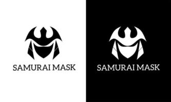 astratto samurai maschera logo modello grafico vettore illustrazione