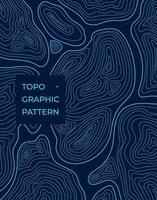 astratto modello . ondulato Linee di topografica design. vettore contorno illustrazione.