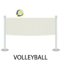 pallavolo sport icona vettore