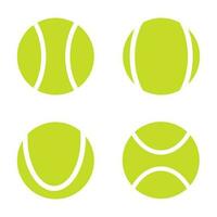 set di palline da tennis vettore