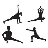 yoga pose tutti diverso arti vettore file