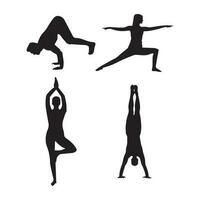 yoga giorno inviare design vettore file