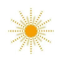 grafico astratto sole, sole simbolo, astrologico simboli, vettore illustrazione, silhouette. vettore design elemento