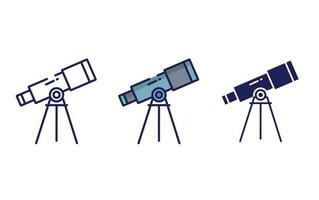 icona di vettore del telescopio