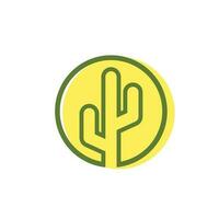 cactus logo modello vettore illustrazione