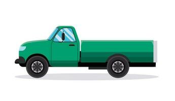 verde Raccogliere camion vettore illustrazione