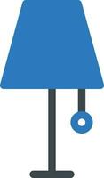 illustrazione vettoriale della lampada da tavolo su uno sfondo. simboli di qualità premium. icone vettoriali per il concetto e la progettazione grafica.