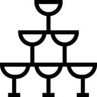 illustrazione vettoriale di champagne su uno sfondo. simboli di qualità premium. icone vettoriali per il concetto e la progettazione grafica.