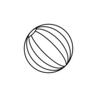 palla linea vettore icona illustrazione