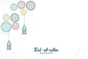 vettore piatto eid al adha Bakrid Festival simpatico sociale media modello