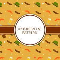 Vettore di modello elemento Oktoberfest piatto