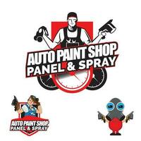 auto dipingere, auto spray dipingere tema impostato vettore