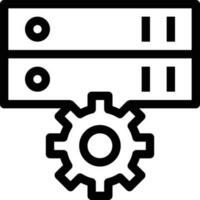 illustrazione vettoriale del server su uno sfondo. simboli di qualità premium. icone vettoriali per il concetto e la progettazione grafica.