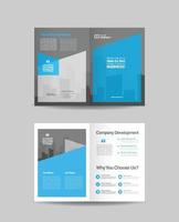 design brochure aziendale bifold e design flyer marketing aziendale vettore