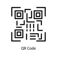 qr codice vettore schema icone. semplice azione illustrazione azione