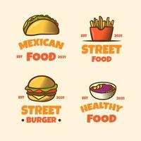 collezione di logo di cibo vettore
