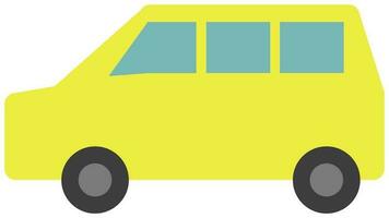 auto giallo illustrazione vettore
