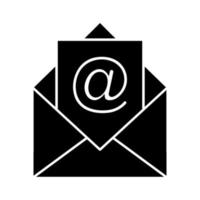 icona della busta di posta elettronica vettore