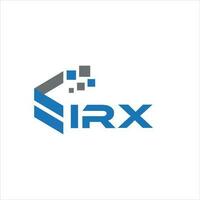 design del logo della lettera irx su sfondo bianco. irx creative iniziali lettera logo concept. disegno della lettera irx. vettore
