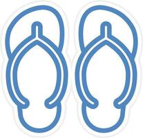 Flip flop vettore icona stile