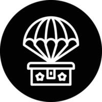 esercito paracadute vettore icona design