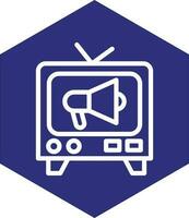 tv commerciale vettore icona design