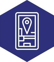 mobile GPS vettore icona design