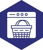e-commerce pagina web vettore icona design