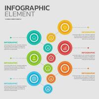 creativo Infografica design modello vettore